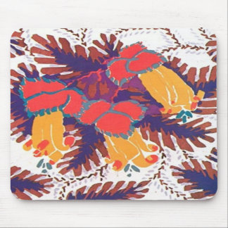 Tapis De Souris Coloré Vintage Floral Art Déco Abstrait Mousepad