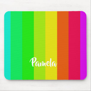 Tapis De Souris Colorful bright rainbow lines