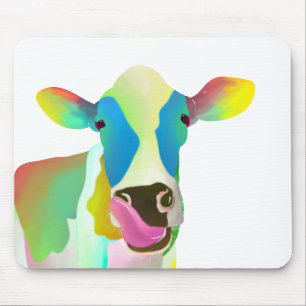 Tapis De Souris Colorful cow