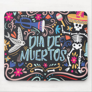 Tapis De Souris Colorful Dia de los Muertos   Mousepad