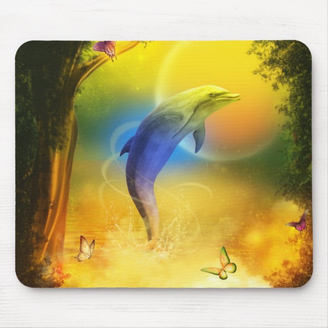Tapis De Souris Colorful Dolphin (Devant)