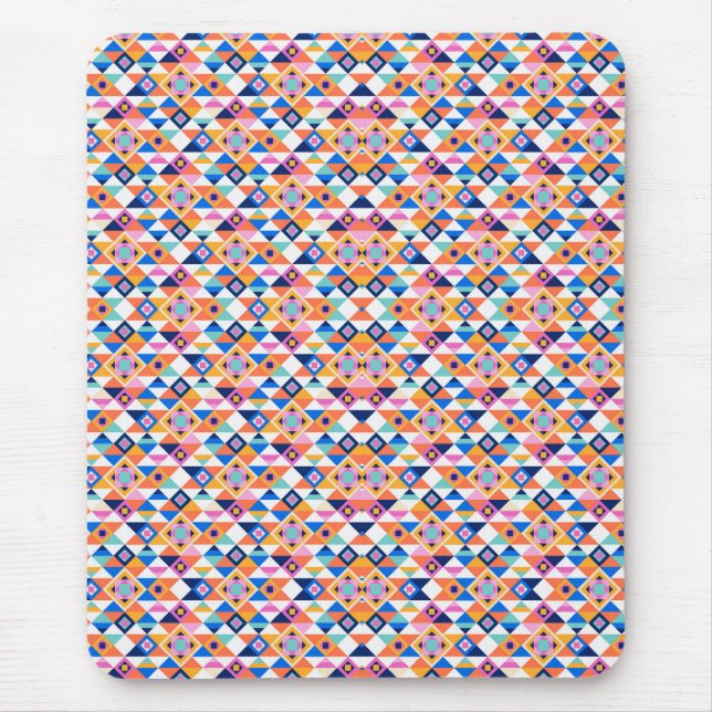 Tapis De Souris Colorful geometric pattern mouse pad  (Devant)