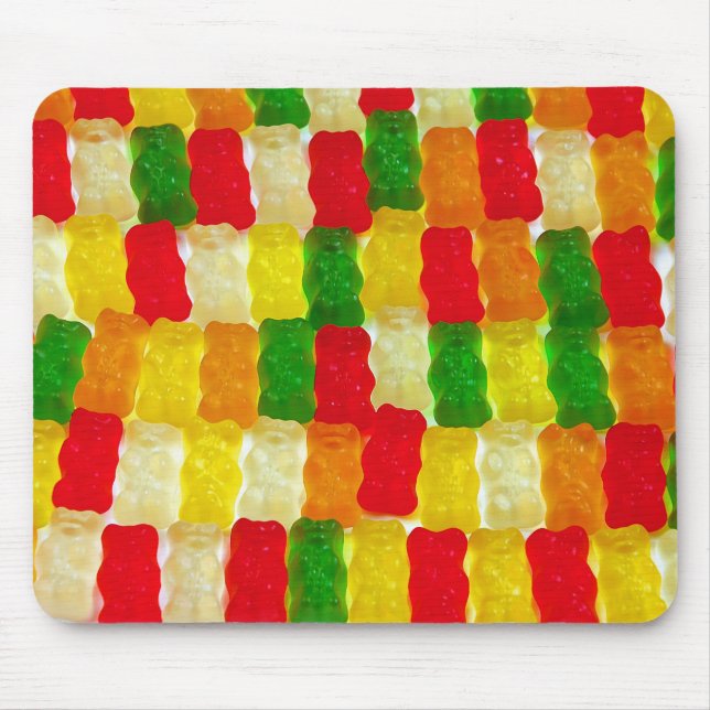 Tapis De Souris Colorful gummi bear candy (Devant)