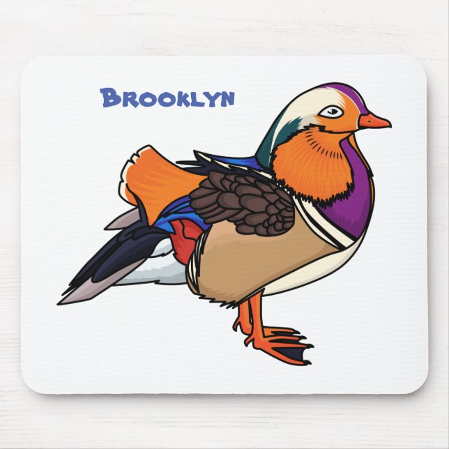 Tapis De Souris Colorful mandarin duck (Devant)