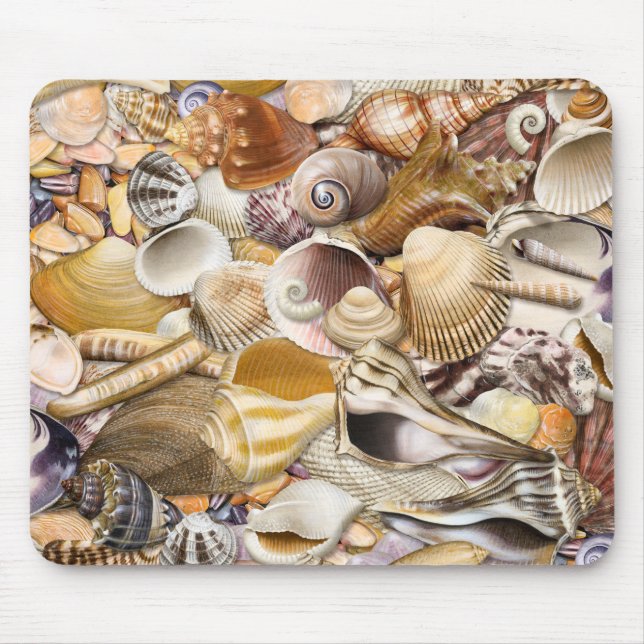 Tapis De Souris Colorful Seashells Mouse Pad (Devant)