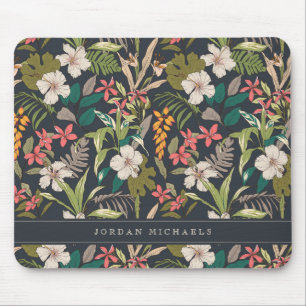 Tapis De Souris Colorful Tropical Flower Pattern