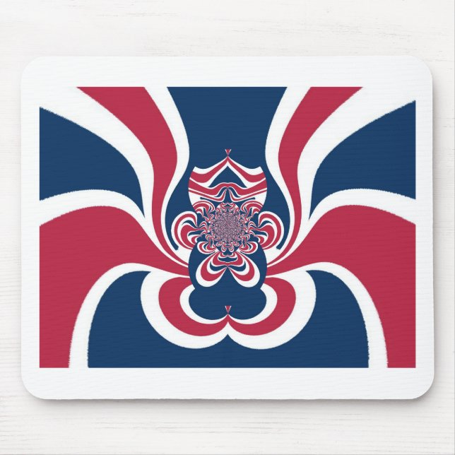 Tapis De Souris Colors unis : Motif mondial coloré (Devant)