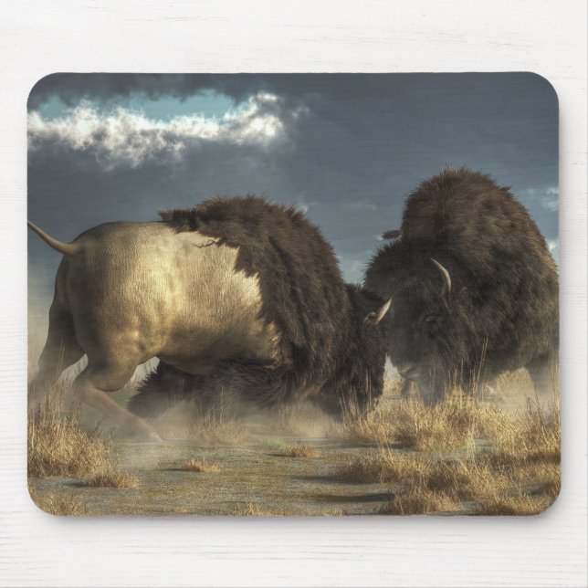 Tapis De Souris Combat de bison (Devant)