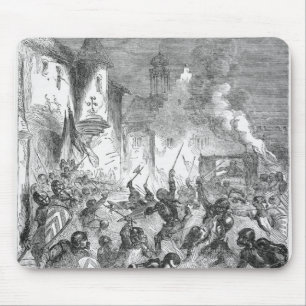 Tapis De Souris Combat entre les chevaliers anglais et français