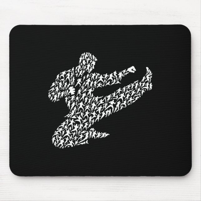 Tapis De Souris Combattant de karaté et de kung-fu  (Devant)