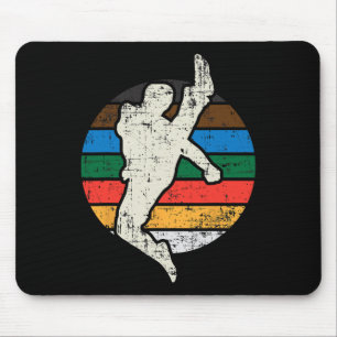 Tapis De Souris Combattant de Karaté Taekwondo Rétro Vintage Art-m