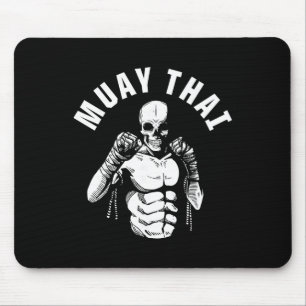 Tapis De Souris Combattant de squelette de Muay Thai Entraîneur de