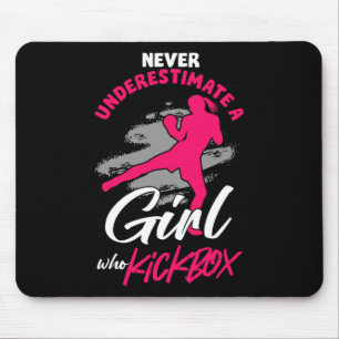 Tapis De Souris Combattante de kick-boxing Fille Kickboxing Mma Sp