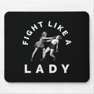 Tapis De Souris Combattre comme une dame Boxing