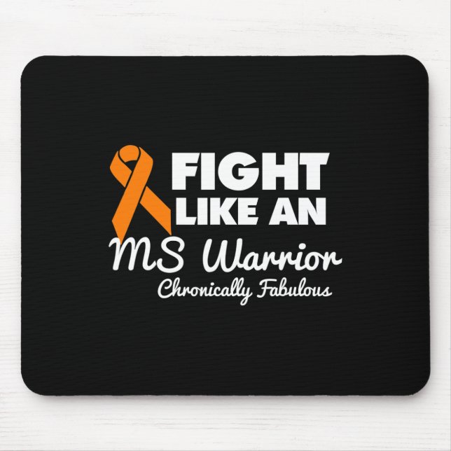 Tapis De Souris Combattre Comme Une Ms Warrior Sensibilisation Mul (Devant)