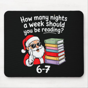 Tapis De Souris Combien de nuits Lecture Enseignant 67 Noël Six S