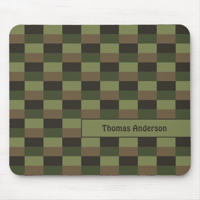 Tapis De Souris Combinaison de couleurs de forêt profonde (Devant)