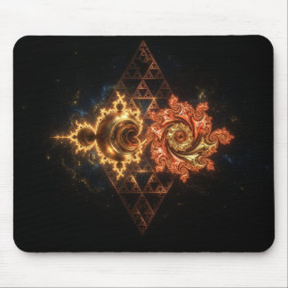 Tapis De Souris Combinaison Mandelbrot Juliabrot Tamis de Sierpins