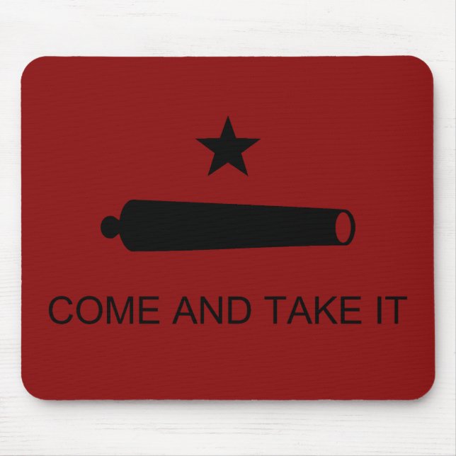 Tapis De Souris Come & Take It ! Flag de Texas State (Devant)