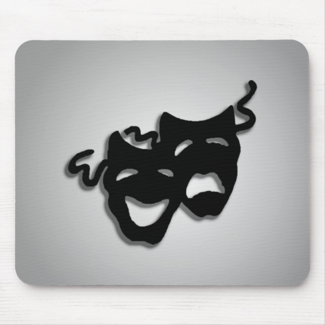 Tapis De Souris Comedy and Tragedy Theater Masks (Devant)