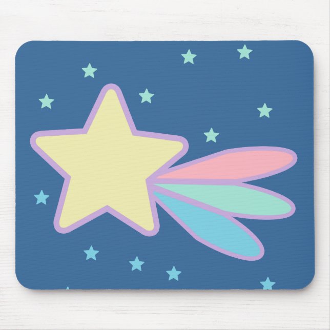 Tapis De Souris Comète Étoile Filante Mignonne (Devant)