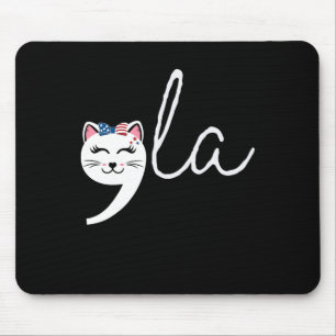 Tapis De Souris Comma Chemise Patriotique Chat 2024 Filles La