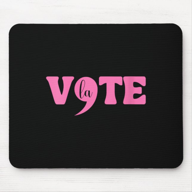 Tapis De Souris Comma La Kamala Harris Ponctuation La Elect (Devant)