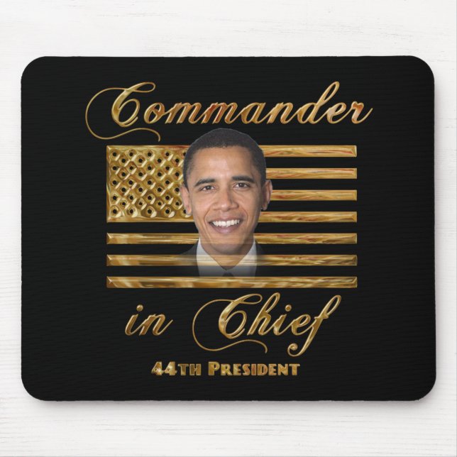 Tapis De Souris Commandant en chef, Barack Obama (Devant)