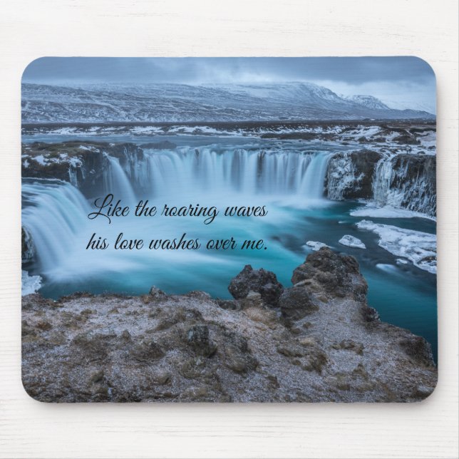 Tapis De Souris Comme le Roaring Waves Blue Ocean Mouse pad (Devant)