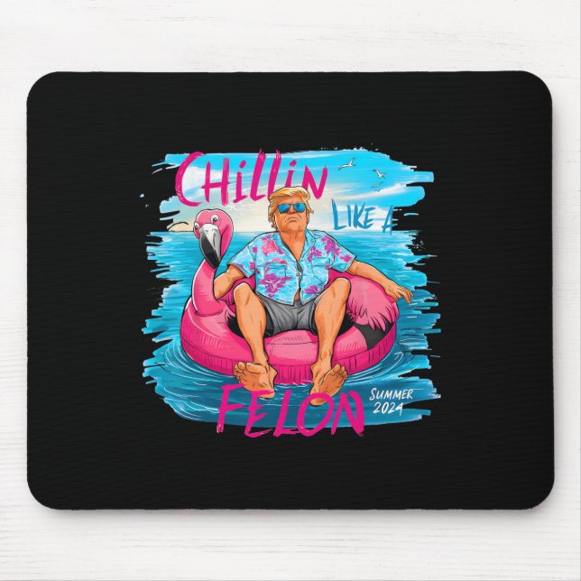 Tapis De Souris Comme Un Trump Felon Pour Le Président 2024 1 (Devant)