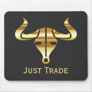 Tapis De Souris Commerce Gold Bull Just