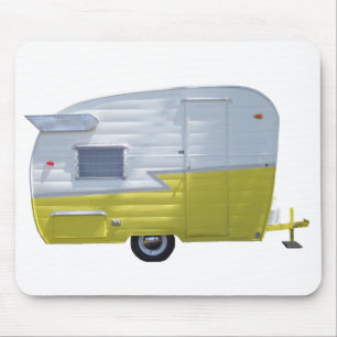 Tapis de souris compact vintage de remorque de