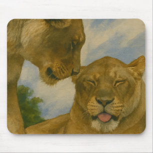 Tapis De Souris Compagnie de Lioness en Golden Light