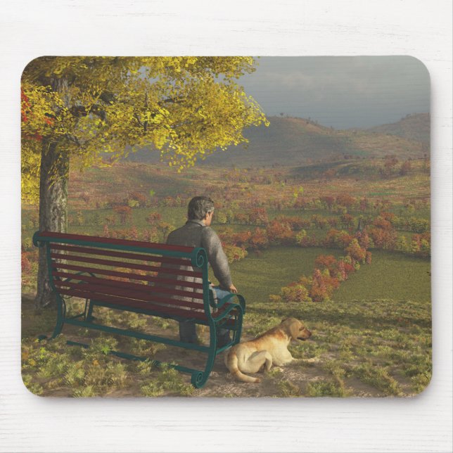 Tapis De Souris Compagnons Mousepad d'automne (Devant)