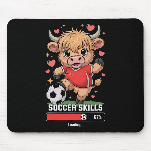 Tapis De Souris Compétences de footballeuse Chargement de la mère  (Devant)