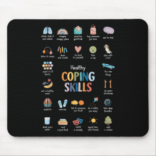 Tapis De Souris Compétences en adaptation santé Psychologue Santé