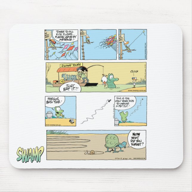 Tapis De Souris Compilation Mousepad de bande dessinée de marais (Devant)