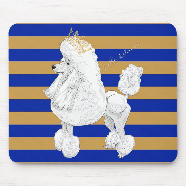 Tapis De Souris Comportement Mousepad de caniche (Devant)