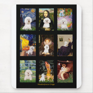 Tapis De Souris Composite de Bichon Frise d'art célèbre