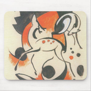 Tapis De Souris Composition avec deux cerfs par Franz Marc