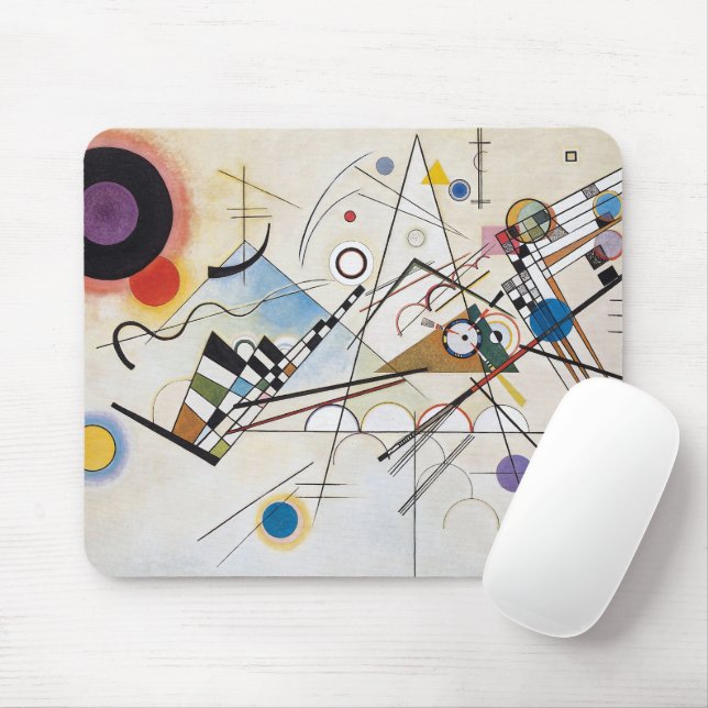 Tapis De Souris Composition VIII de Kandinsky Art Abstrait (Avec souris)