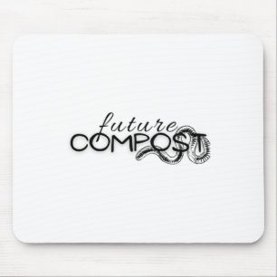 Tapis De Souris Compost Futur Avec Sticker Worm (sombre)