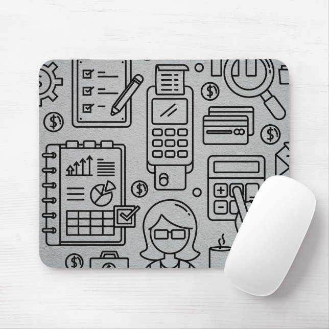 Tapis De Souris Comptabilité Illustrations (Avec souris)