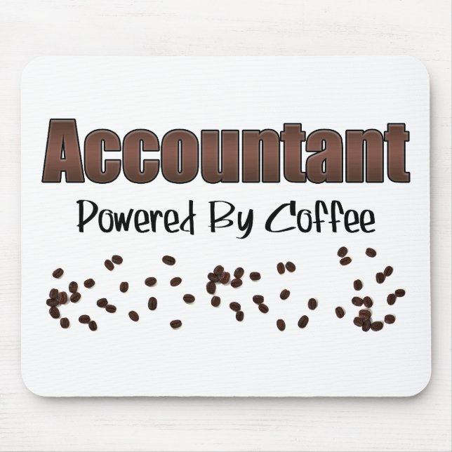 Tapis De Souris Comptable Actionné Au Café (Devant)