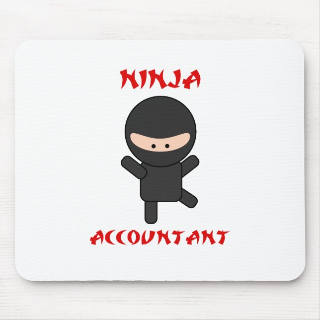 Tapis De Souris Comptable de Ninja (Devant)