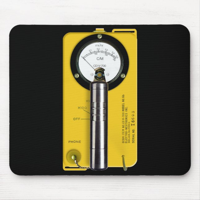 Tapis De Souris Compteur Geiger CD V-700 Iconique (Devant)