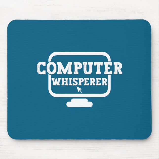 Tapis De Souris Computer Whisperer Tech Suprt Nerds Geek Funny N  (Devant)