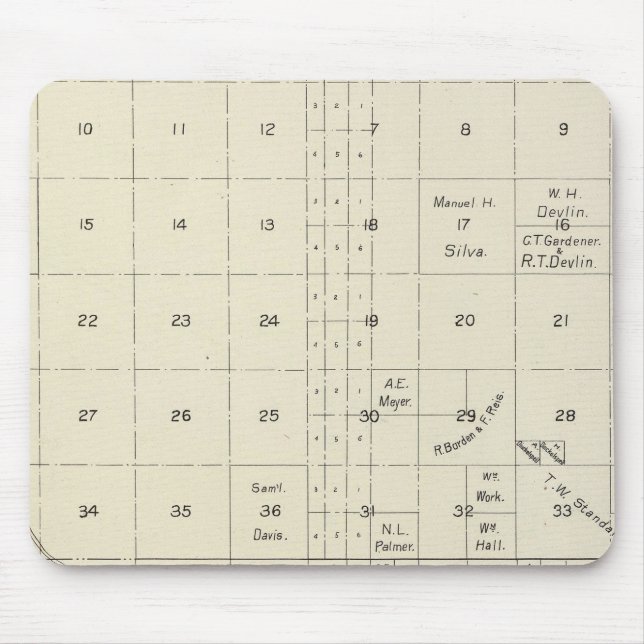 Tapis De Souris Comté de Fresno, Californie 20 (Devant)