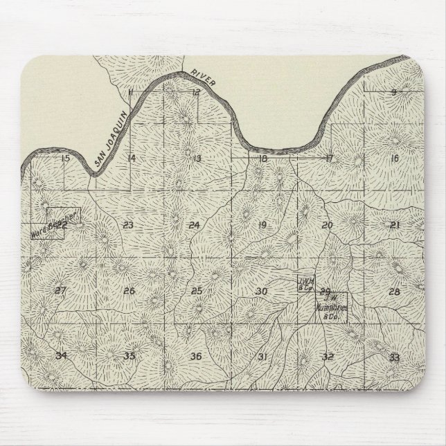 Tapis De Souris Comté de Fresno, Californie 28 (Devant)