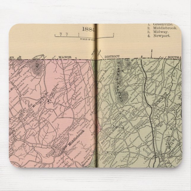 Tapis De Souris Comté de Riverheads, Augusta (Devant)